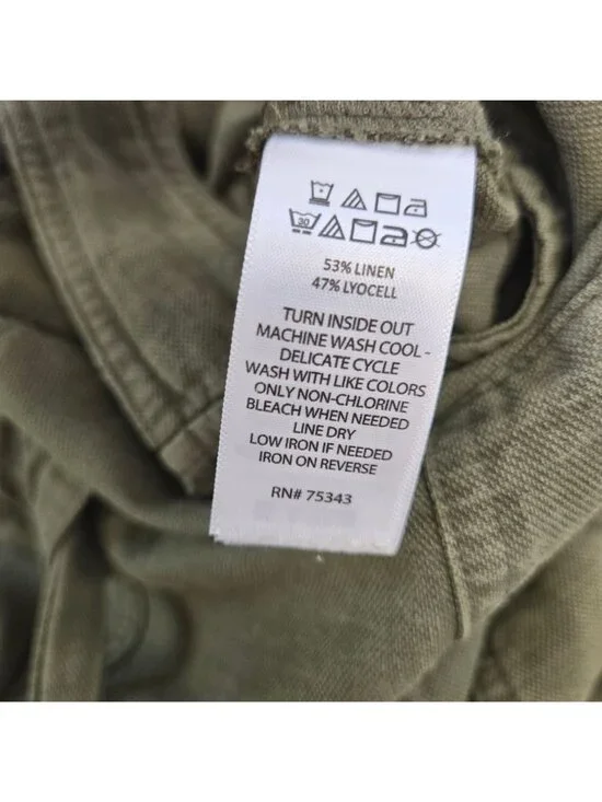 Nicole Miller Linen & Viscose Blend Sleeveless Wide Leg Jumpsuit Size 6 - Picture 7 of 7